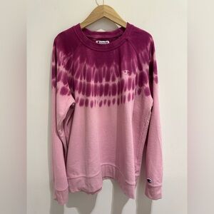 Champion Pink Ombre Tie Dye Sweatshirt XL